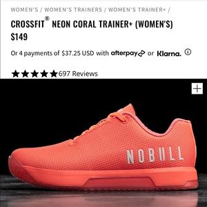 NoBull CROSSFIT® NEON CORAL TRAINER+ (WOMEN'S) Size 11